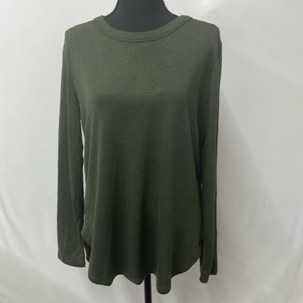 Banana Republic army green long-sleeved tunic, size large